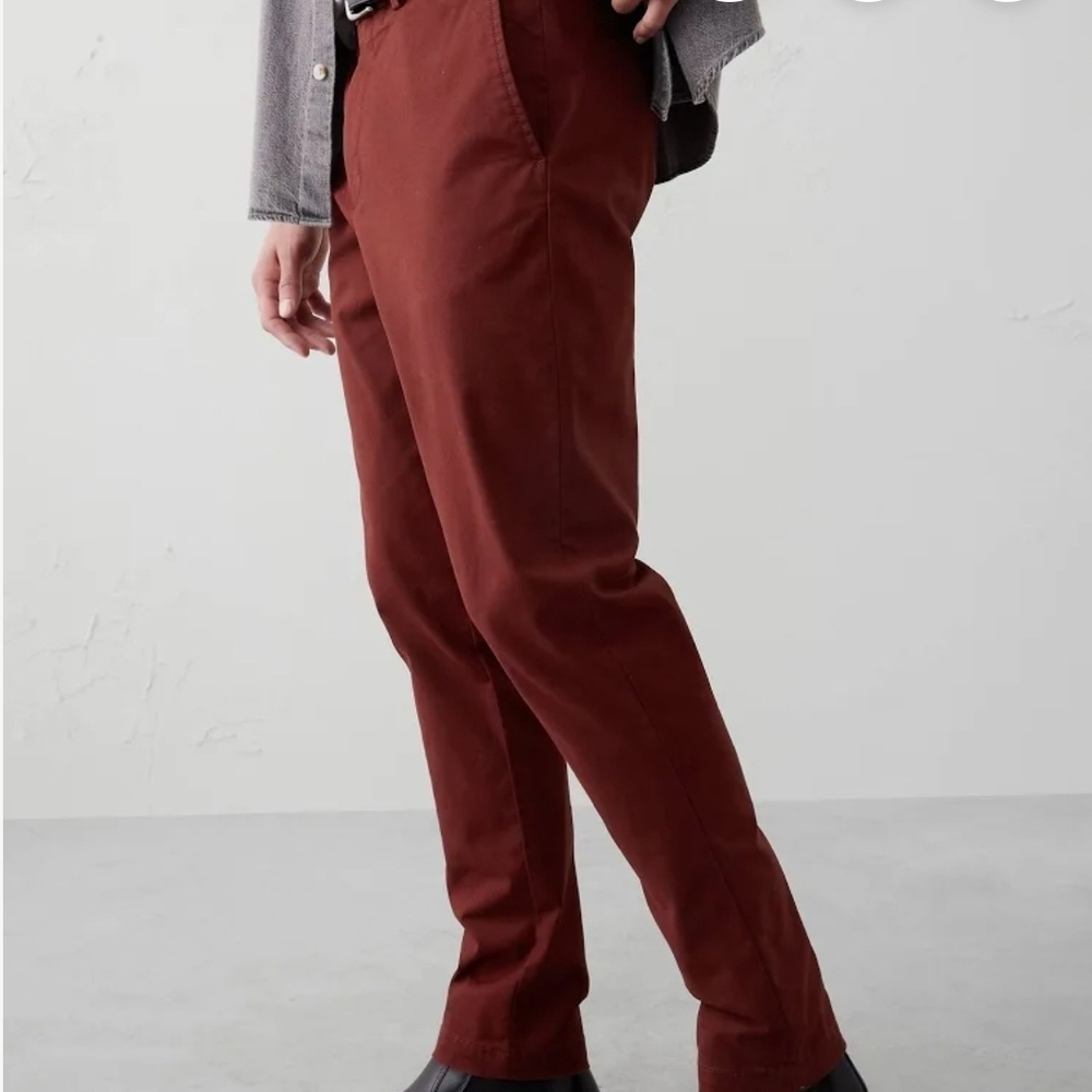 Men's Burgundy Pants